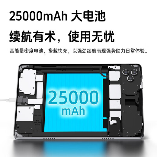
2025 new Samsung full screen 16+1TB Snapdragon 8 Series Tablet PC Two One-One Office Game Pad Fantasy Purple 128G [Giveaway Leather Case] ​​12G Run X30 Low-end Edition