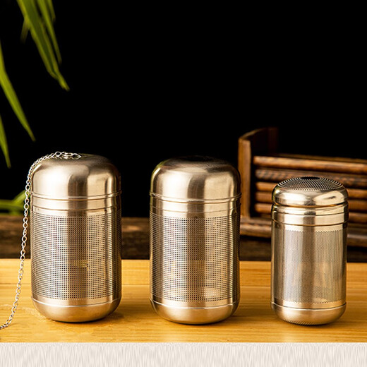Chunyi 316 stainless steel stewed teapot tea warehouse large tea leak tea filter tea filter 316 tea warehouse (large size) 9x5cm 1 piece