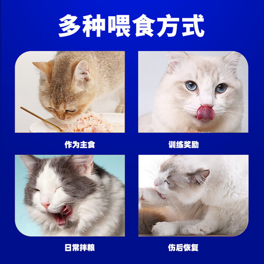 Docile Full-price cat staple food can wet food kids adult cat universal cat can add prebiotic cat staple food 100g*6 cans