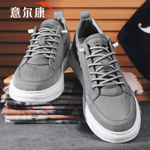 Yierkan casual shoes for men 2025 new summer breathable men's shoes men's sneakers men's versatile sports and leisure canvas shoes for men dark gray breathable cloth 41
