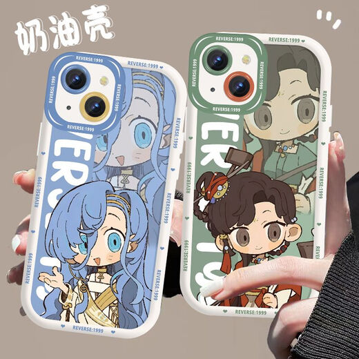 Q版可爱维尔汀周边重返未来1999手机壳适用OPPOreno11荣耀vivos18 二代奶白对孔-AS3527 苹果拍此项-型号发给客服备注