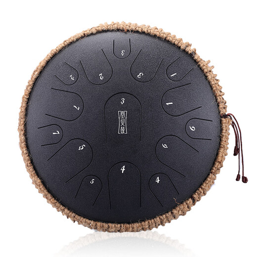 Hluru luru ätherische Drum 15-ton 14-Zoll-Titan-Stahl-Handscheibe Klassiker Instrument für Anfänger Obsidian Farbbeobachtung