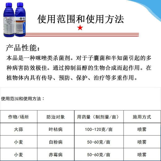 Syngenta Syngenta Fonda 25% prochloraz anthracnose scab, fusarium wilt, powdery mildew, rice blast fungicide 1 liter