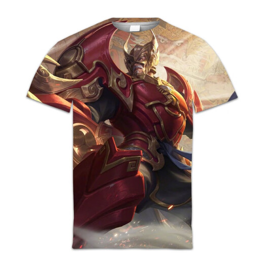 
Pavilion King of Glory T-shirt Five Tiger Generals Clothes Print Limited Skin Door Brothers School Customization Trend 1518 Huang Zhong-Liehun M (91-100Jin [Jin equals 0.5 kg])