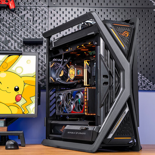 ASUS 24-issue interest-free host RTX5090D graphics card Night God 5080 host 9800X3D Genesis ASUS rog family bucket gaming desktop complete assembly computer R7 9800X3D + ASUS RTX5070TI丨One