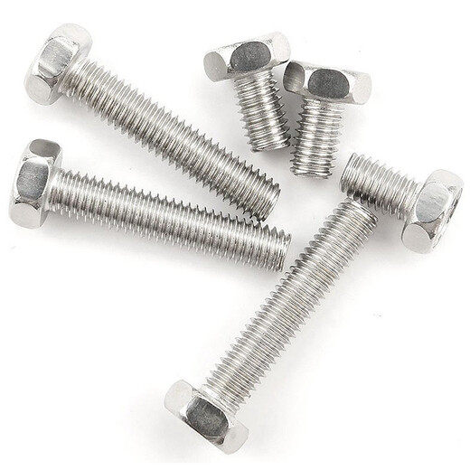 Hethdigg JG-683 304 Groove de acero inoxidable Groove Machine Hexagonal Machine Tornillos Tornillos de perno hexagonal externos GB29.2 M6*10 (100 piezas)