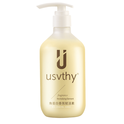 USVTHY角蛋白柔顺补水发膜免蒸头发护理滋养烫染干枯毛躁顺滑倒膜 角蛋白赋活素 500ml*1瓶 体验装*3