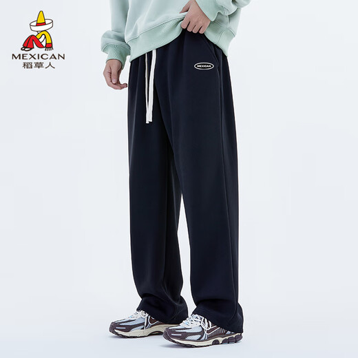 Vogelscheuche (mexikanische) Freizeithose für Männer, die vielseitige Neun-Punkte-Sport-Männerhosen für Teenager Hong Kong Style Hose Black 2 xl