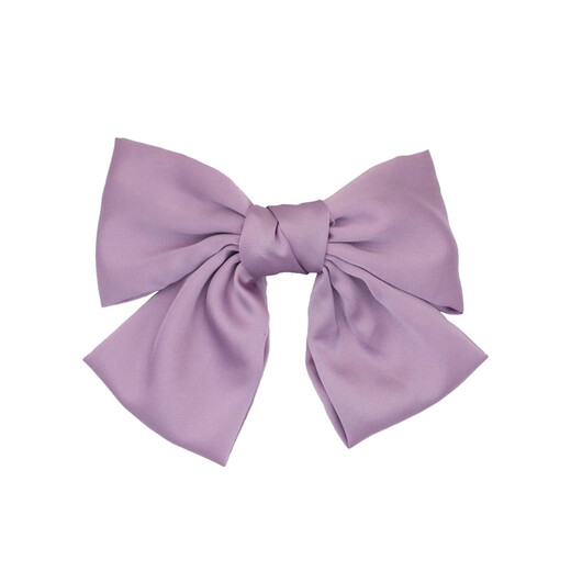 Yililuo Big Bow Hairpin French Retro Satin Net Red Hair Accessory Women's Half-tied Hair Temperament Top Hairpin at the Back of the Head Bow Extreme Black