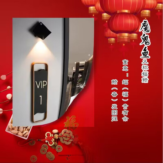 Zhaoyan Manta Ray Human Body Sensor Lamp Bedroom Staircase Living Room Wall Lamp Wardrobe Cabinet Rechargeable Battery Night Light Black Shell Rechargeable Yellow Light (Night Sensor) LED*0.5W