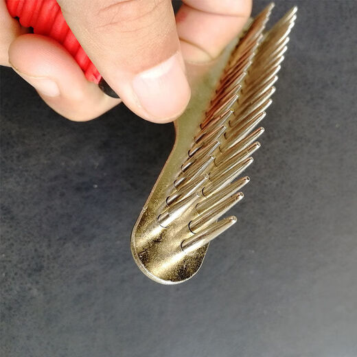 Jiajiemei Dog Comb Golden Retriever Teddy Combing Artifact Pet Dog Hair Brush Bath Brush Large Dog Hair Removal Comb Double Row Needle Comb + Large Knot Knife