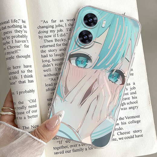 Never change Huawei Honor Play 40plus mobile phone case Hatsune Miku RKY-AN00 blue eyes anti-fall transparent soft rubber sleeve Hatsune Miku TY655 transparent space shell Honor Play 40 Plus