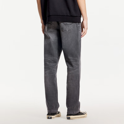 杰克·琼斯（JACK&JONES） 春季新款舒适百搭潮流休闲酷酷简约水洗男直筒牛仔长裤225132018