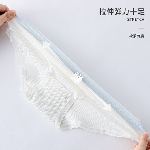 小猪彼特女童纯棉内裤不夹屁股初中学生三角裤女大童儿童短裤女孩宝宝 11155紫色 4条 160 cm 身高150-160cm 78-90斤