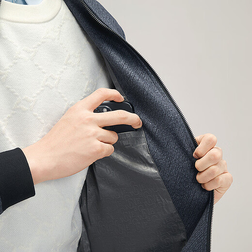 Qipai stand collar jacket men's autumn and winter fashion trend young and middle-aged thick men's casual woolen jacket