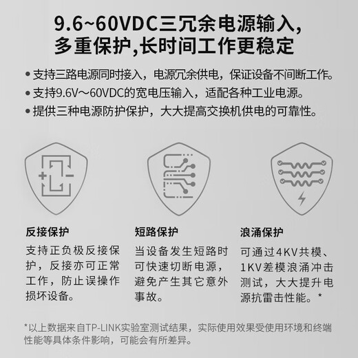 普联（TP-LINK）工业级以太网交换机5口8口百兆千兆企业/监控网线分线器网络转换器分流器 高标准防电磁 工控专用 TL-SG2210工业级 8电2光 出厂不带电源需单独购买