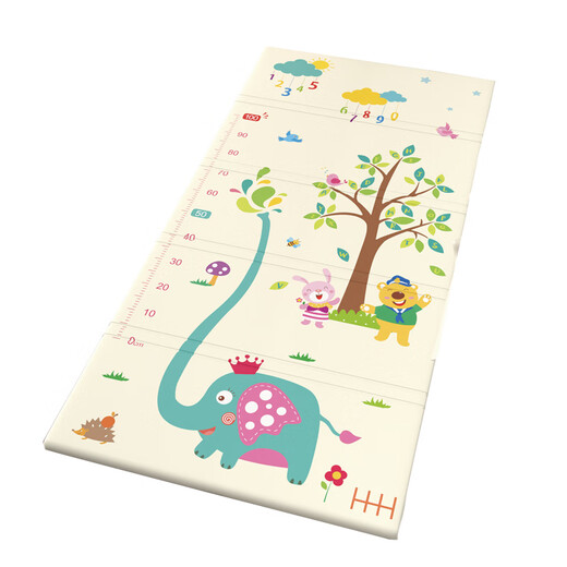 BARRA Pig Crawling Matte 2 cm faltbare Nachtmatte Matte und Kleinkinder verdickte kühlende feuchtigkeitsdichte Bodenmatte Wohnzimmer Matte Waccoon Alphanumeric [doppelseitiger Falten] 80 cm*180 cm*2 cm