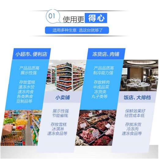 海尔（Haier）冰柜展示柜卧式商用展示柜冰柜雪糕柜透明玻璃门速冻食品冷冻保鲜超市组合大容量岛柜 抗菌内胆|防凝露冷冻719升719HE