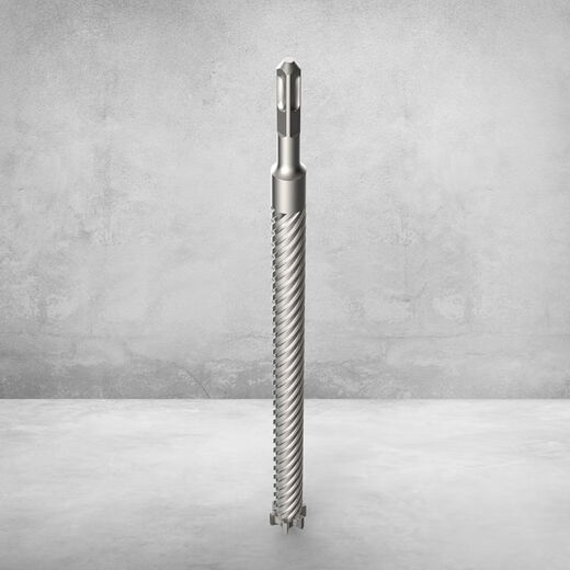 Yipeng six-edged electric hammer drill bit reinforced concrete stone through wall floor drilling six-edged impact drill square handle four pits square handle six-edged 19*250
