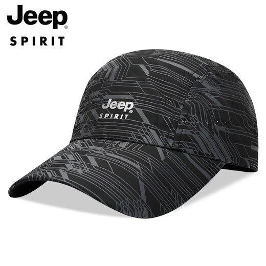 Jeep (JEEP) hat men's baseball cap thin mesh breathable peaked cap sports outdoor leisure fishing mountaineering sun hat