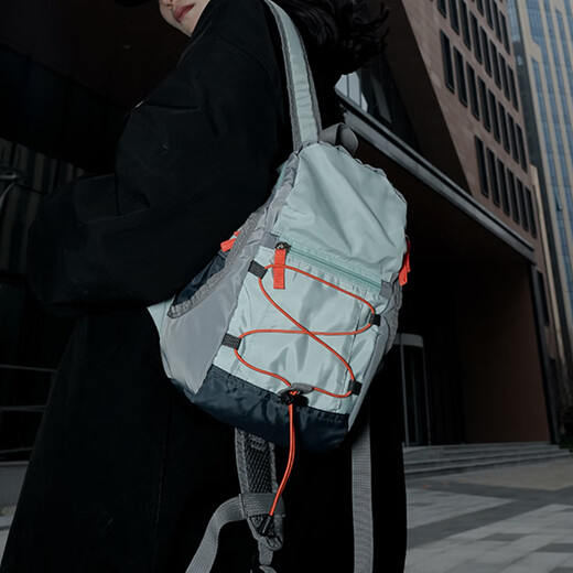 Mochila al aire libre Xingxi Bolsa de montañismo contrastante de color súper retro bolso de viaje de luz de luz de luz mochila de senderismo delgado (pequeño)