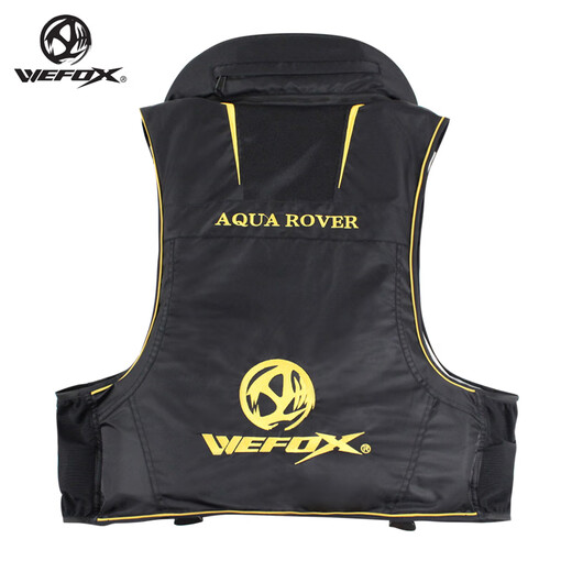 WEFOX Taiwan Weihu Nian's new fishing and sea fishing life jacket, outdoor fishing vest, multi-functional rock fishing vest, black and red XL size