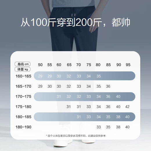 Red bean casual pants for men, thin and cool elastic waist, new drawstring stretch sports pants for men, loose pants for men, B5 dark navy, elastic waist, M recommended 55kg-60kg