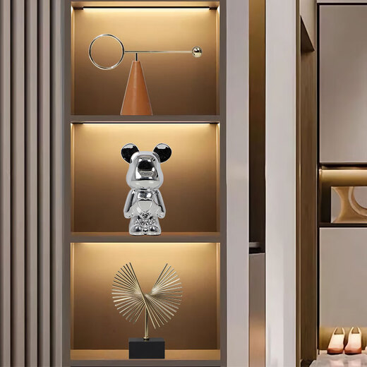 Soft Decoration Ornament Feel Light Luxury Model Room Wohnzimmer TV -Schrank Open Grid Sales Office Bücherregal Dekoration 3883 STEP UP UP up