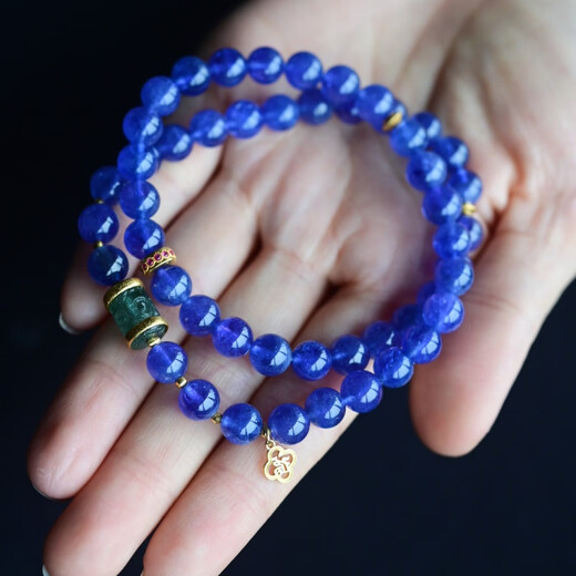 Everlasting Leaf Yi Jin Jin is equal to 0.5 kg Diamond Ring Natural Tanzanite Bracelet Romantic Blue Purple Full and Round Gold Tourmaline Accessories Gold Tourmaline Accessories