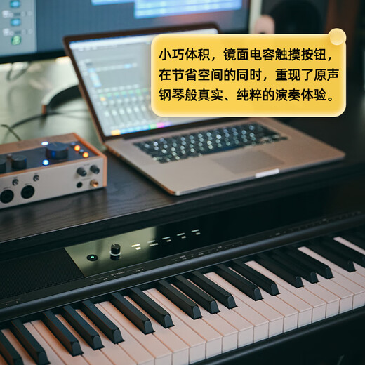 美得理（MEDELI）电钢琴SP-C120重锤88键配重便携重锤电子钢琴 黑色琴头+黑脚架