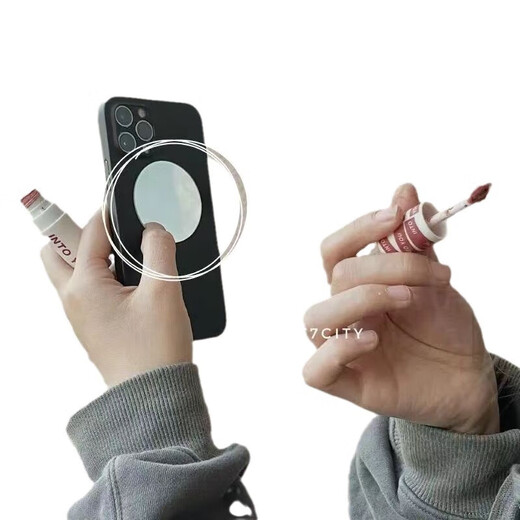 CCD Selfie Mirror Polaroid Photo Reflector Mobile Phone Rear Camera Selfie Mirror HD Vlog Photography Round Mirror with Adhesive Backing Round 4.5cm 4.5cm Reflector with Adhesive Backing*3