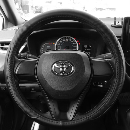 Marqu convient au couvre-volant GAC Toyota Camry en cuir véritable génération 897 couvre-guidon de voiture sans couture à la main 26 modèles 2025 fil noir noir