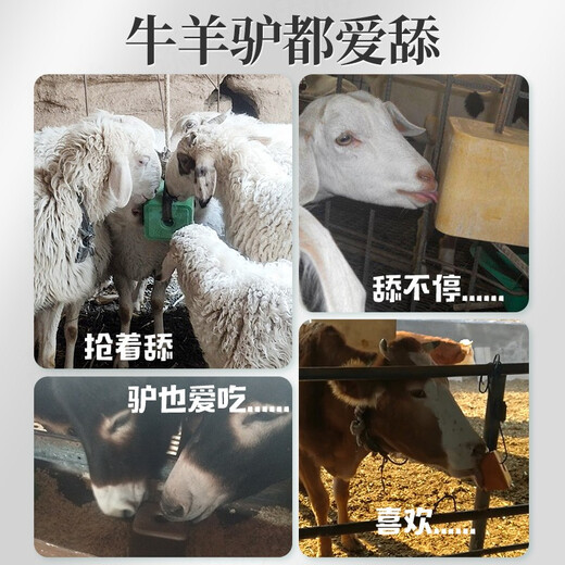Huazhu cattle and sheep licking bricks salt brick feed additives veterinary multivitamins trace elements minerals reinforced insect repellent and pica reinforced type cattle and sheep licking bricks 40Jin Jin is equal to 0.5kg