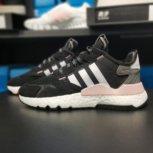 Adidas New Clover Rrote Shoes для женской обуви для летнего шока, поглощающего сетку, дышащие световые спортивные повседневные туфли H01737 FV3880 Black Snake Pattern 38,5