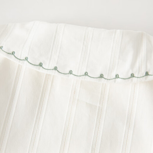 David Bella children's short-sleeved shirt girls' tops summer white shirt baby summer children's clothing cotton girls