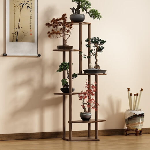 Anya flower shelf balcony floor-standing shelf living room modern simple multi-layer shelf potted Chinese flower pot shelf