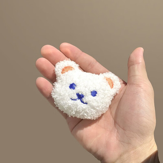 VAN CRUDE ANNORA plush bear brooch men and women cute Japanese doll couple clothes pendant accessories scarf decorative accessories pin fluffy white bear