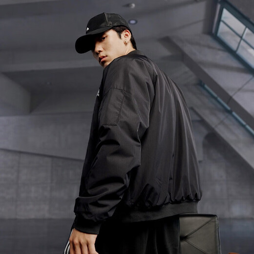 阿迪达斯（adidas）棉服外套男装上衣 2023春季运动服防风保暖休闲棒球服飞行员夹克 JN4855 M
