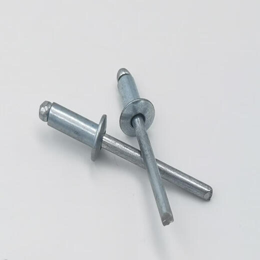 XMSJ Full Fer Opening Type Puriling Rivet Round Head Carbon Steel Galvanisé Tirling Rivet Iron Tiler Nail Acier Puriling Nail Straight Fer Round Head 6 * 12250