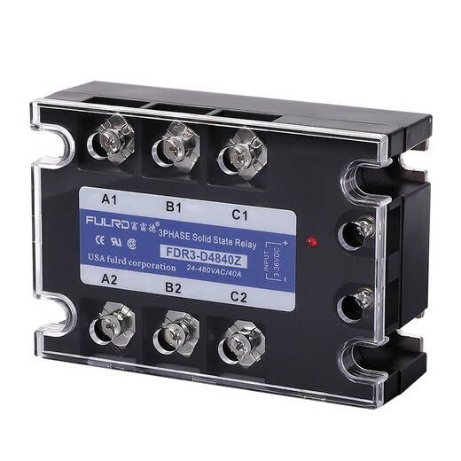 Three-phase solid state relay FDR3-D4840Z DC control AC DC12V24V control 380VSSR-25DA40A FDR3A60D80 double flip upgrade 80A
