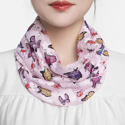 Sunscreen mask, neck-type thin neck-protecting scarf, summer face covering, versatile ear veil neck cover, cool style, size 23, elastic
