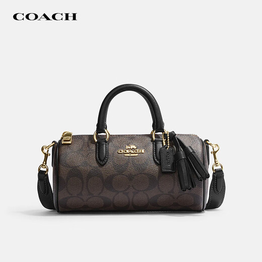 蔻驰（COACH）LACEY系列巴比龙笔筒包经典老花圆筒包女 CK689 IMAA8