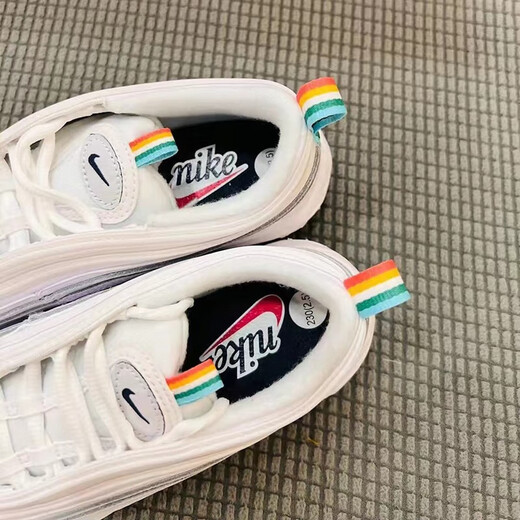 Nike (Nike) Frauenschuhe 2025 Neuer Sommer Air Max 97 Luftkissen Sport und lässige Laufschuhe DH1592 DH1592-100 White 36