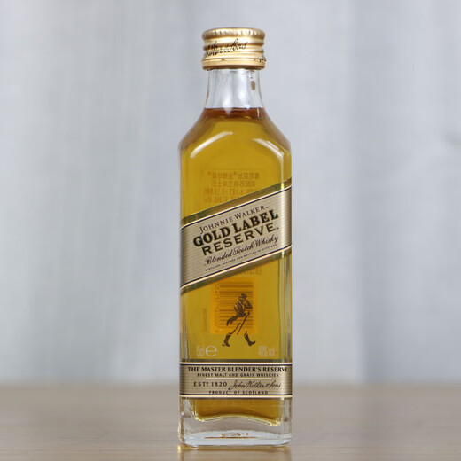 野格 洋酒 威士忌 朗姆酒伏特加小瓶酒版鸡尾酒便利店调配基酒 尊尼获加金牌珍藏威士忌50ml*4瓶