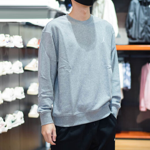 耐克（NIKE）卫衣男装秋冬新款运动服针织圆领男士上衣套头衫FQ1865-687 FQ1865-091灰色 XL