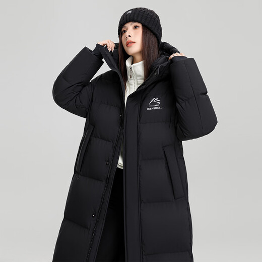 Yaya Wang Yibo same style couple fashion long thickened and warm urban outdoor hooded down jacket