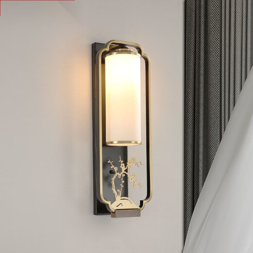 Yaotian New Chinese Plum, Orchid, Bamboo and Chrysanthemum Wall Lamp Chinese Style Living Room TV Background Wall Lamp Corridor Aisle Bedside Lamp Orchid Large