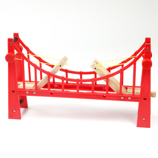 Jiuxu Meng hölzerne Zugspurspielzeug Toys Holzoote und kleine Zugbausteine versammelten Holzspuren Kinderpädagogische Holzzubehör 2 mittlere und geradlinige Spuren offizieller Standard