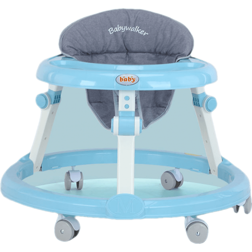 Bara Pig Baby Walker Music Multifonctionnel Anti-O-LEG ANTI-ROLLING Foldable Baby Walker Pinker de 6 à 18 mois Convient pour la plaque de repas bébé 6 à 18 mois