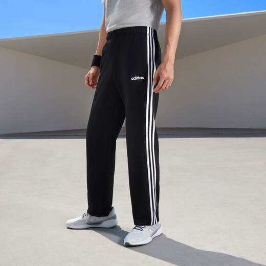 
Adidas Clover Trousers Men's Spring New Sports Pants Running Casual Pants Breathable Loose Straight Pants EI9761/Knitting/Side Three Stripes S/Suggested 130-150Jin[Jin equals 0.5 kg]